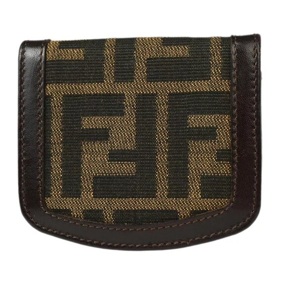 Fendi Brown Zucca Coin Case Wallet - Picture 2 of 7
